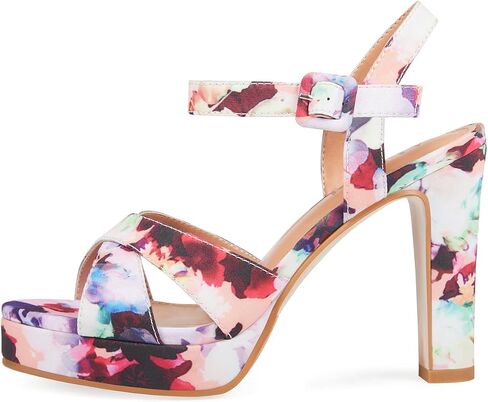 Platform High Heels for Women Strappy Chunky Heels Sandals for Women Open Toe Block Heeled Sandals with Ankle Strap Summer Dress Shoes in Saudi Arabia