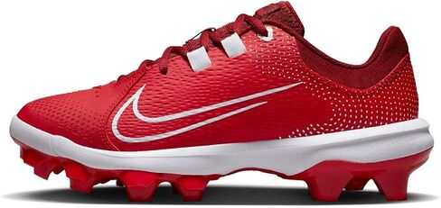 Nike Women's Hyperdiamond 4 Pro Molded Softball Cleats, Red White, 10 in Saudi Arabia