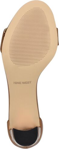 Nine West Women's PRUCE Heeled Sandal, Bronze Mirror Metallic 751, 8 in Saudi Arabia