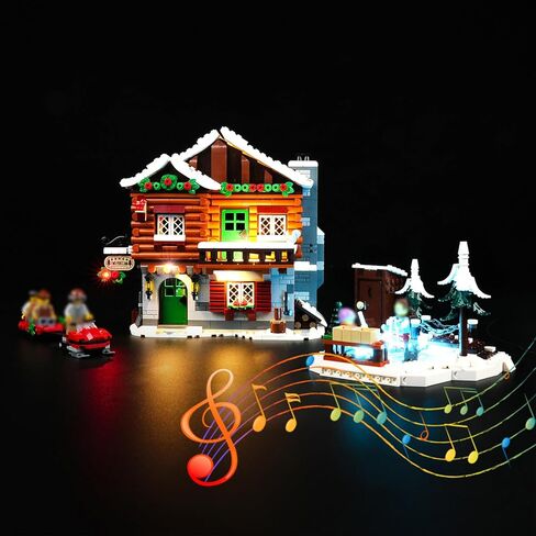 DALDED LED Lighting Kit for Lego Icons Alpine Lodge, LED Light Compatible with Lego 10325 Building Block Models (Music Version) in Kuwait