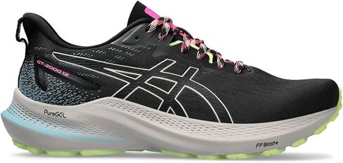 ASICS Women's GT-2000 12 Trail Running Shoes, 10.5, NATURE BATHING/LIME GREEN in Saudi Arabia
