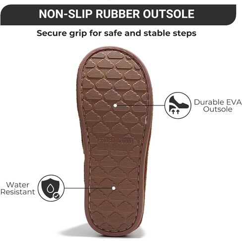 House Shoes for Women - Comfy Womens Shoes & Slippers For Women Memory Foam Flats for Womens - Fluffy & Cozy Slip on Shoes Women Footwear Indoor & Outdoor use (EXPLORE) in Saudi Arabia
