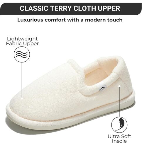 House Shoes for Women - Comfy Womens Shoes & Slippers For Women Memory Foam Flats for Womens - Fluffy & Cozy Slip on Shoes Women Footwear Indoor & Outdoor use (EXPLORE) in Saudi Arabia