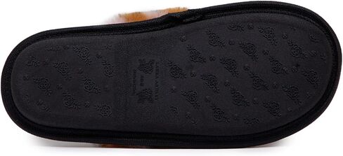 Laura Ashley Soft Plush Memory Foam Home Spa Thong Slippers for Women, Furry Leopard Print Bedroom Flip Flop Slippers in Saudi Arabia
