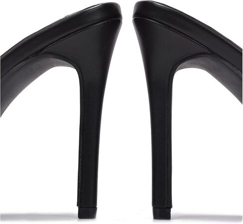 Cape Robbin Popo Sexy Stiletto High Heels for Women, Square Toe Shoes Mule Heels with Studs in Saudi Arabia
