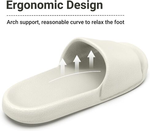 Shower Shoes for Women & Men - Non-Slip House Slippers - Cloud Comfort Slides - Quick-Dry, Arch Support - Perfect for Bathroom, Beach, Pool, Travel in Saudi Arabia