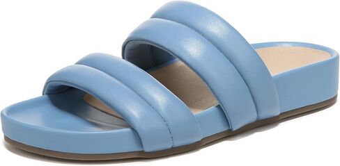 Vionic Women's Safari Mayla Slide Sandal- Supportive Walking Leather Shoes That Include Three-Zone Comfort with Orthotic Insole Arch Support, Medium Fit, Sizes 5-11 in Saudi Arabia