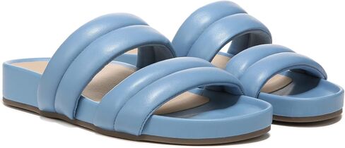 Vionic Women's Safari Mayla Slide Sandal- Supportive Walking Leather Shoes That Include Three-Zone Comfort with Orthotic Insole Arch Support, Medium Fit, Sizes 5-11 in Saudi Arabia
