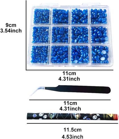 Black 3-6 mm Mixed Size Flatback Pearls with Tweezers,and Diamond Pick Up Tools,2250 pcs ABS Pearl Beads for Crafts,Cup,Shoes,Clothing,Tumbler,Nail Art, DIY Projects in Kuwait