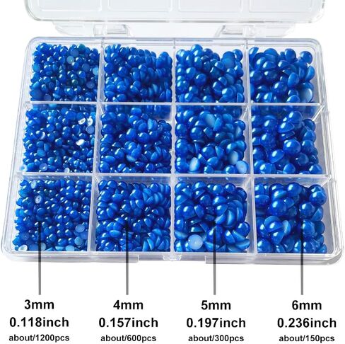 Black 3-6 mm Mixed Size Flatback Pearls with Tweezers,and Diamond Pick Up Tools,2250 pcs ABS Pearl Beads for Crafts,Cup,Shoes,Clothing,Tumbler,Nail Art, DIY Projects in Kuwait