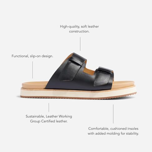 Nisolo Go-To Flatform Slides for Women - Great Spring & Summer Womens Wedge Sandals - Memory Foam & Shocking Absorbing Wedges for Women - Ultra Comfortable & Breathable Wedge Sandal - Easy On & Off in Saudi Arabia