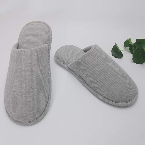 ofoot Womens Indoor Memory Foam Cotton Scuff Slippers Slip On Summer House Shoes Flats Breathable Lightweight Washable Non Skid Rubber Soles in Kuwait