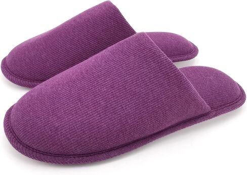 ofoot Womens Indoor Memory Foam Cotton Scuff Slippers Slip On Summer House Shoes Flats Breathable Lightweight Washable Non Skid Rubber Soles in Kuwait