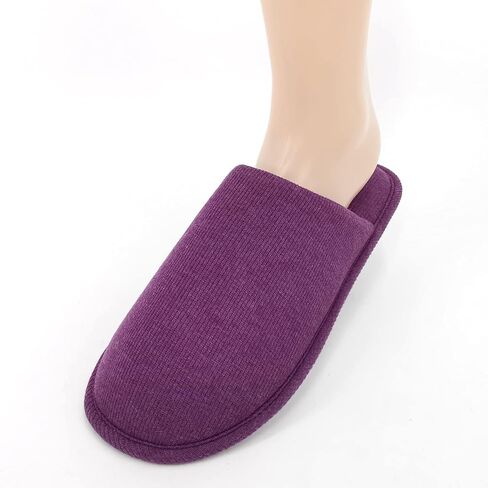 ofoot Womens Indoor Memory Foam Cotton Scuff Slippers Slip On Summer House Shoes Flats Breathable Lightweight Washable Non Skid Rubber Soles in Kuwait