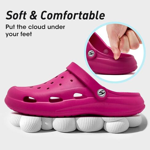 HOBIBEAR Women Classic Clog Slip on Garden Shoes Sandals Slippers for Indoor Outdoor in Saudi Arabia