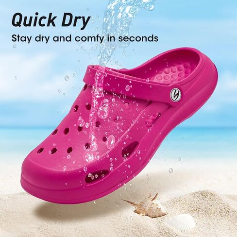 HOBIBEAR Women Classic Clog Slip on Garden Shoes Sandals Slippers for Indoor Outdoor in Saudi Arabia