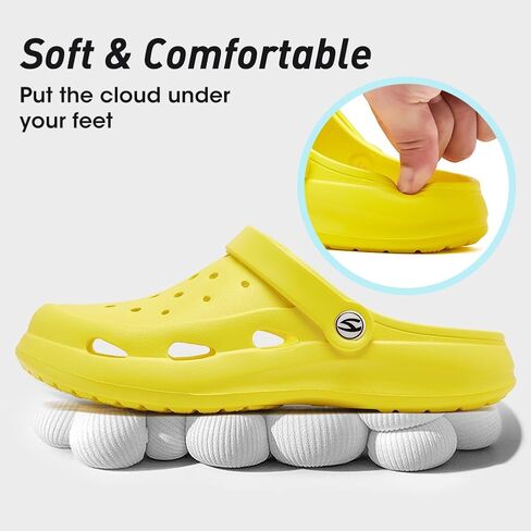 HOBIBEAR Women Classic Clog Slip on Garden Shoes Sandals Slippers for Indoor Outdoor in Saudi Arabia