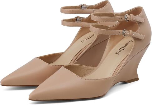 أحذية نسائية بكعب عريض أحذية بكعب عريض وكعب عريض للنساء بحزام الكاحل 3 بوصة أحذية رسمية بكعب عريض وكعب عريض ملابس عمل الزفاف in Kuwait