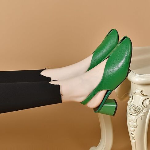 Women's Block Heel Clog Sandals with Straps, Fish Mouth Back Heeled Slingback Sandals for Casual Wear in Saudi Arabia