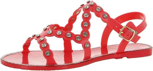 Kenneth Cole Reaction Women's Dahlia Jelly Jewel Sandal Flat Platform in Saudi Arabia