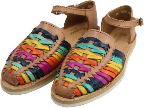 Macarena Collection Womens Shoes Leather Sandals Ankle for Women | Huarache Handmade Mexican Sandals Women | Comfortable & Stylish Womens Sandals 3050 Ankle Strap in Saudi Arabia
