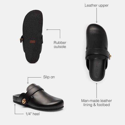Coach Women's Blake Leather Clog in Kuwait