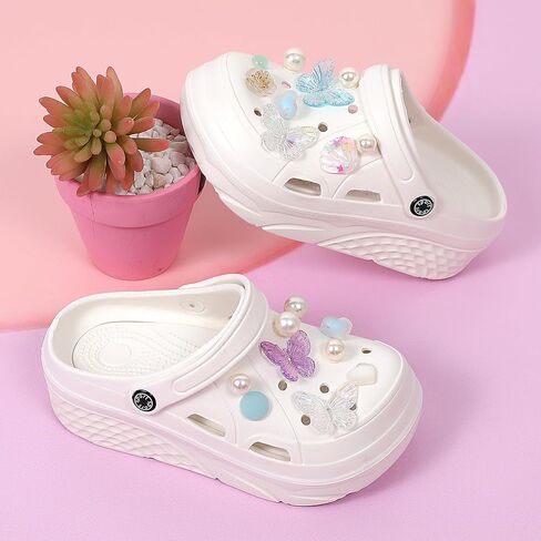 Women's Gardener Platform Clogs Slippers Hight Heels Mules Clog Wedge Sandals Outdoor Beach Shoes in Saudi Arabia
