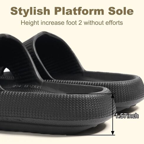 Yonge & Finch Cloud Slippers for Men Women Massage Thick Sole Slides Pillow Slippers Platform Slides Soft Non-slip Sandals in Saudi Arabia