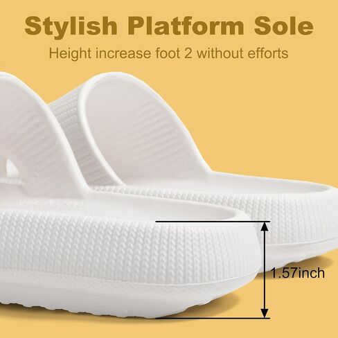 Yonge & Finch Cloud Slippers for Men Women Massage Thick Sole Slides Pillow Slippers Platform Slides Soft Non-slip Sandals in Saudi Arabia