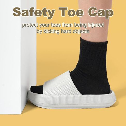 Yonge & Finch Cloud Slippers for Men Women Massage Thick Sole Slides Pillow Slippers Platform Slides Soft Non-slip Sandals in Saudi Arabia