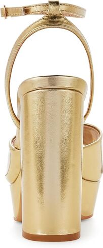 Elisabet Tang Chunky Heeled Platform Sandals for Women,4.7 Inch Block Heels with Open Toe Ankle Strap, Dress Shoes for Wedding Party Homecoming Travel in Saudi Arabia