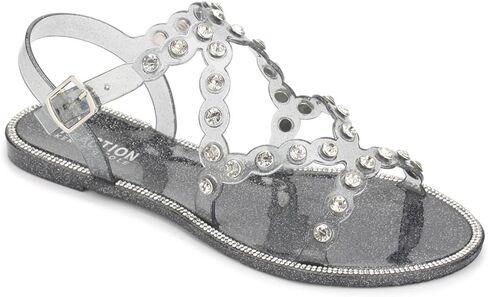 Kenneth Cole Reaction Women's Dahlia Jelly Jewel Sandal Flat Platform in Saudi Arabia