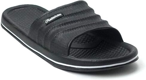 REDVOLUTION Women's Comfort Slides Double Buckle Adjustable Soft EVA Footbed Sandals in Saudi Arabia