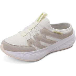Women Slip On Mule Shoes Lightweight Closed Toe Arch Support Non Slip Rubber Sole