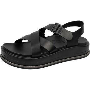 Chaco Women's Townes Midform Sandal, BLACK, 12