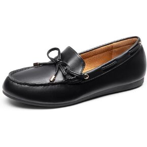 DREAM PAIRS Women's Loafers Comfortable Dressy Slip-on Business Casual Work Shoes Bow-Knot Office Faux Leather Driving Round Toe Flats Loafers