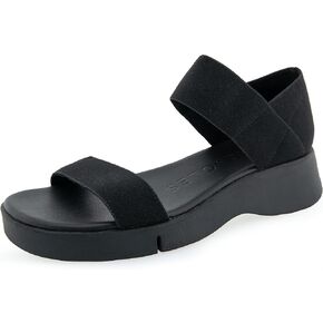 What's What Women's Freedom Sport Sandal, Black Elastic, 9