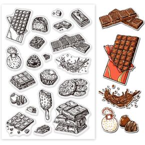 PH PandaHall Boho Clear Stamps, Butterfly Silicone Stamps Candle Rubber Stamps Transparent Seal Stamps for Thanksgiving Christmas Holiday Card Making and DIY Scrapbooking Journaling