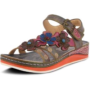 L'Artiste Women's Goodie Leather Ankle Strap Sandal