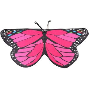Tebery Kids Monarch Butterfly Wings Costume One Side,Halloween Fairy Costume Festive Rave Cape(3-16T)