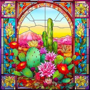EOBROMD Lanscape Diamond Art Painting Kits for Adults, 5D Flower Diamond Art Painting Kits for Beginners, DIY Paint Picture with Full Drill Diamond Dots for Home Wall Art Decor 12x16inch