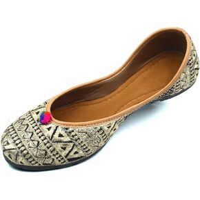Chandrakala Bridal Mojaris for Women Flats Punjabi Jutti (WF131-P)