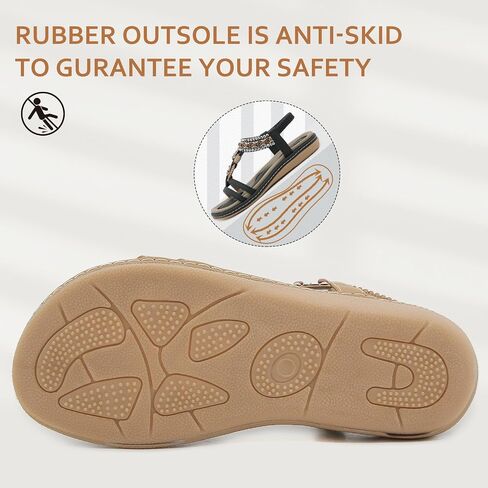 Qiucdzi Flat Sandals for Women Fashion Summer Comfortable Slip-on Casual Beach Shoes Dress Strap Elastic Sandals for lady in Saudi Arabia