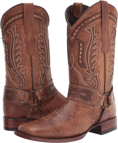 أحذية Soto Boots النسائية برقبة راعية البقر، أحذية راعية البقر من الجلد الطبيعي، أحذية رعاة البقر مصنوعة يدويًا للنساء M50038 in Kuwait
