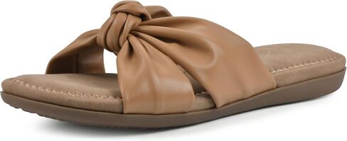 CLIFFS BY WHITE MOUNTAIN Women's Favorite Knotted Slide Sandal in Saudi Arabia