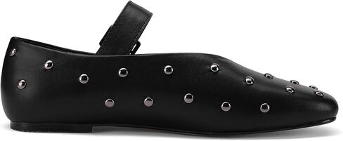 Stylish Mary Jane Studded Flats for Women Comfortable Ballet Buckled Ballerina Shoes for Work, Office, Party, or Daily Shoes in Saudi Arabia