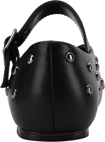 Stylish Mary Jane Studded Flats for Women Comfortable Ballet Buckled Ballerina Shoes for Work, Office, Party, or Daily Shoes in Saudi Arabia