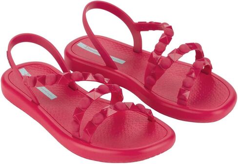 صنادل نسائية مسطحة من Ipanema Meu Sol - صنادل مرصعة للنساء، صنادل مسطحة، صنادل بأشرطة، صنادل نسائية مريحة وأنيقة، صنادل فستان صيفي مع حزام خلفي، سهلة التنظيف in Kuwait