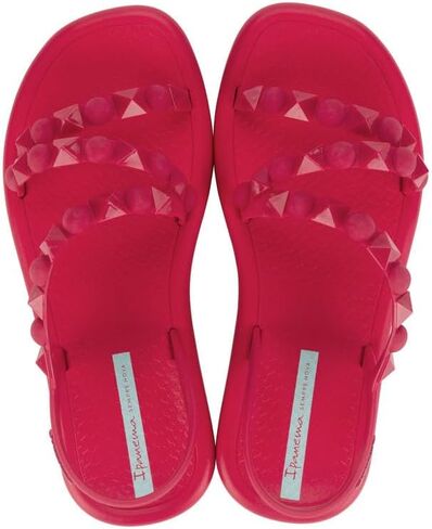 صنادل نسائية مسطحة من Ipanema Meu Sol - صنادل مرصعة للنساء، صنادل مسطحة، صنادل بأشرطة، صنادل نسائية مريحة وأنيقة، صنادل فستان صيفي مع حزام خلفي، سهلة التنظيف in Kuwait