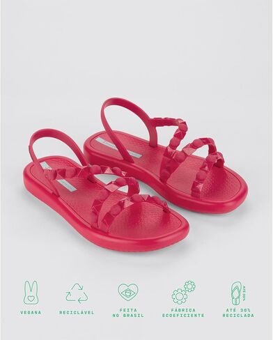 صنادل نسائية مسطحة من Ipanema Meu Sol - صنادل مرصعة للنساء، صنادل مسطحة، صنادل بأشرطة، صنادل نسائية مريحة وأنيقة، صنادل فستان صيفي مع حزام خلفي، سهلة التنظيف in Kuwait